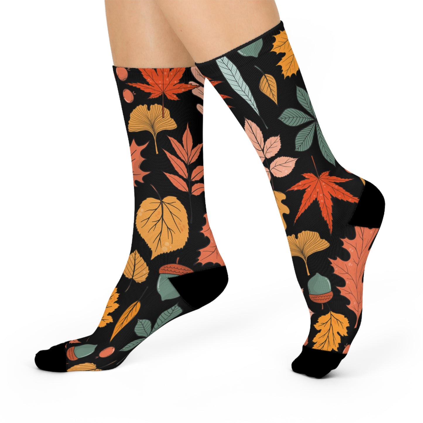 Fall Leaves Crew Socks