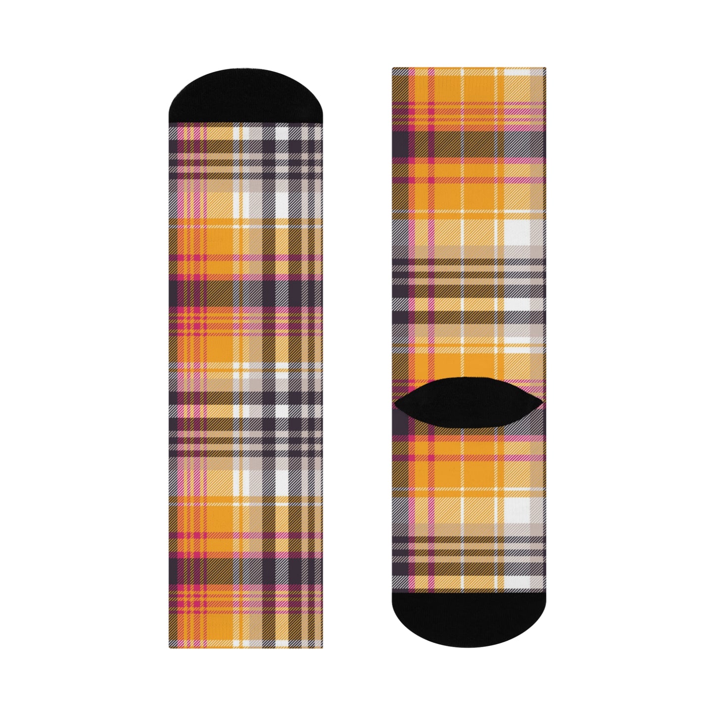 Plaid Crew Socks