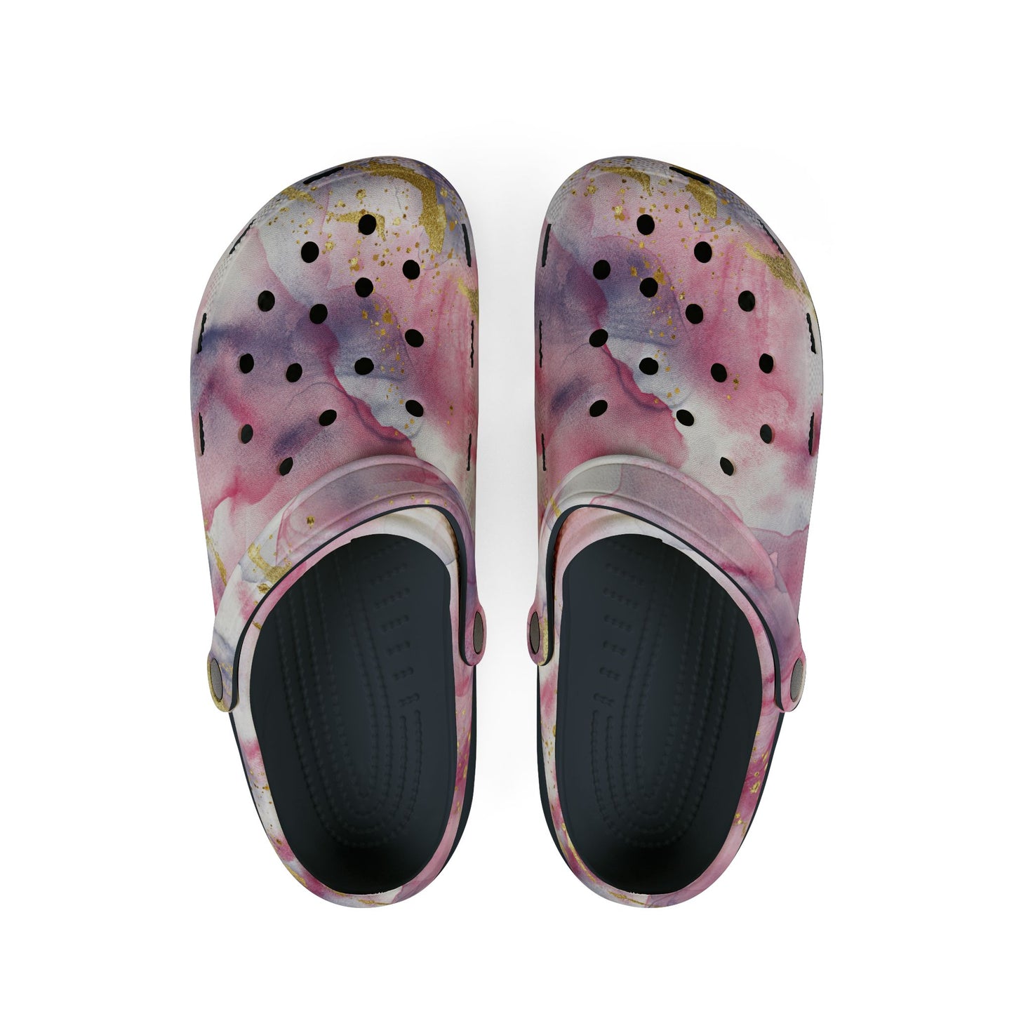 Pink and gold Rubber Foam Shoes