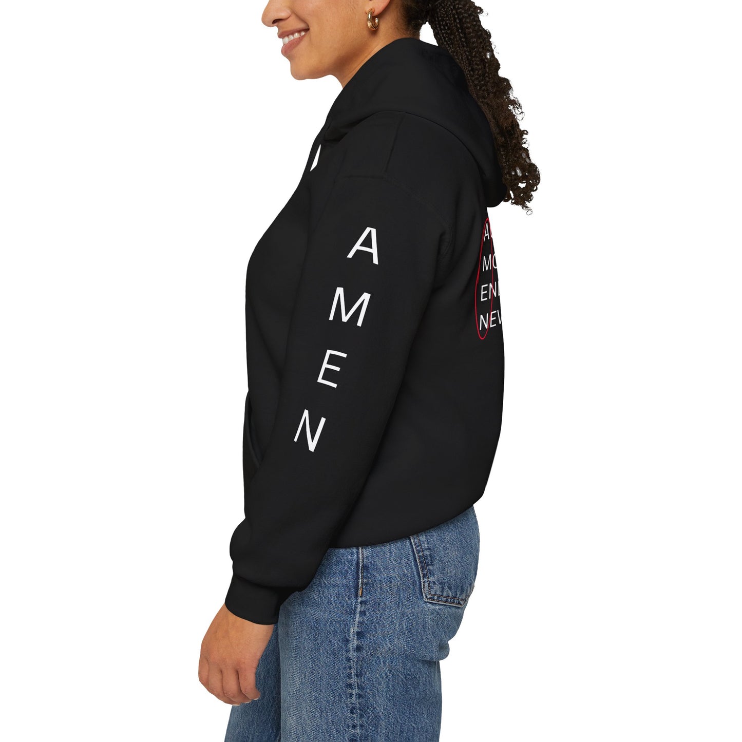 AMEN Unisex Hooded Sweatshirt - Religious Apparel, Pray Pullover, Religious Gift