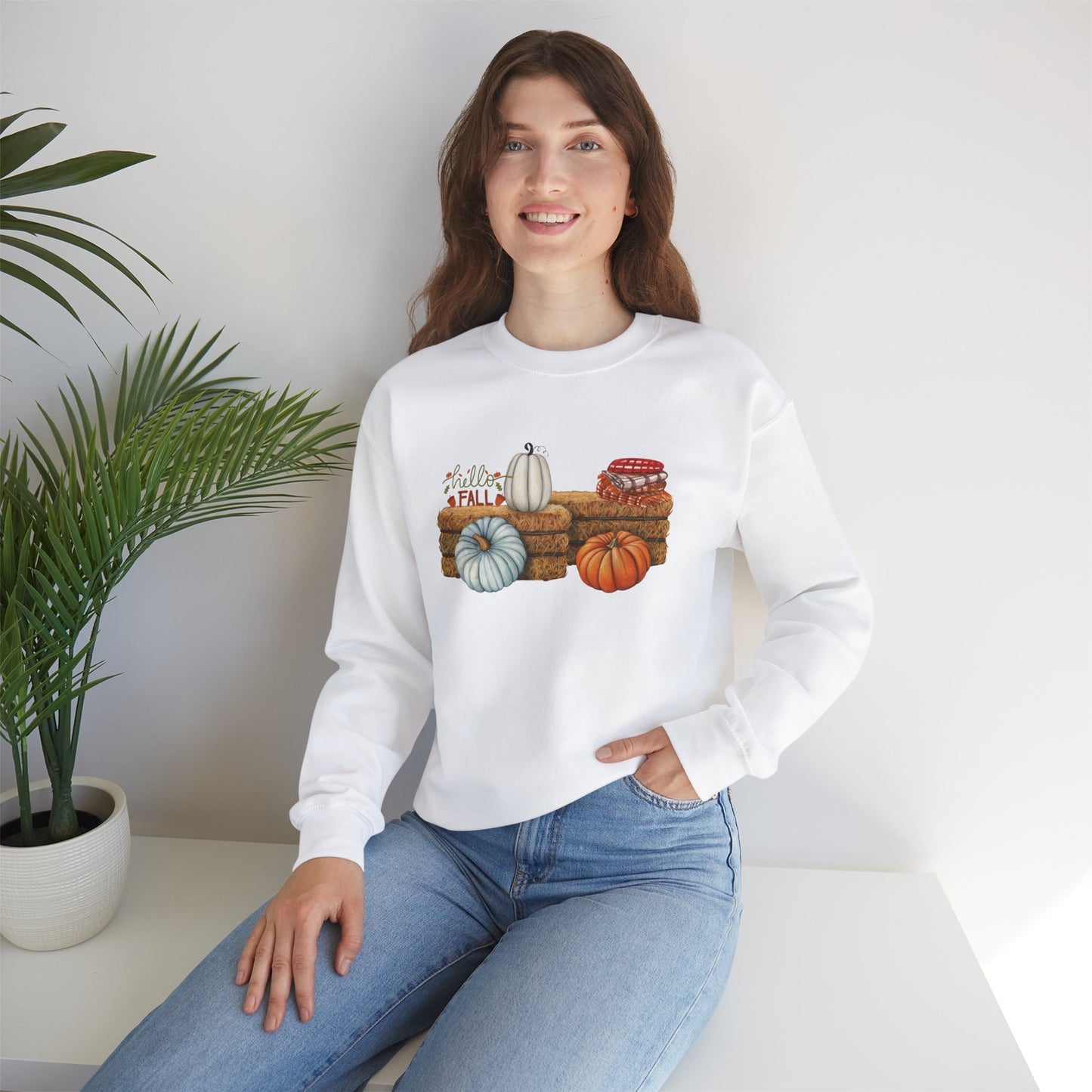 Hello Fall Crewneck Sweatshirt