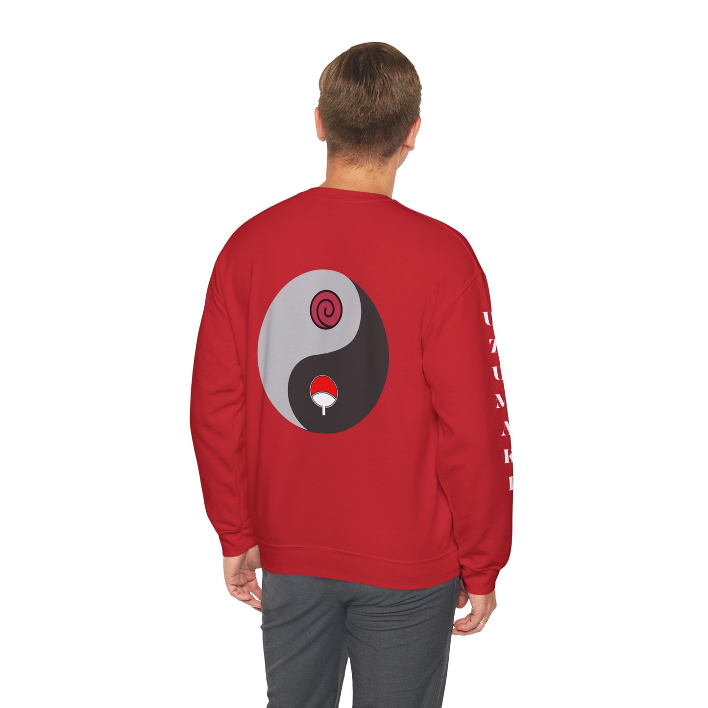 Naruto Anime Uzumaki/Uchiha Ying-Yang Crewneck Sweatshirt