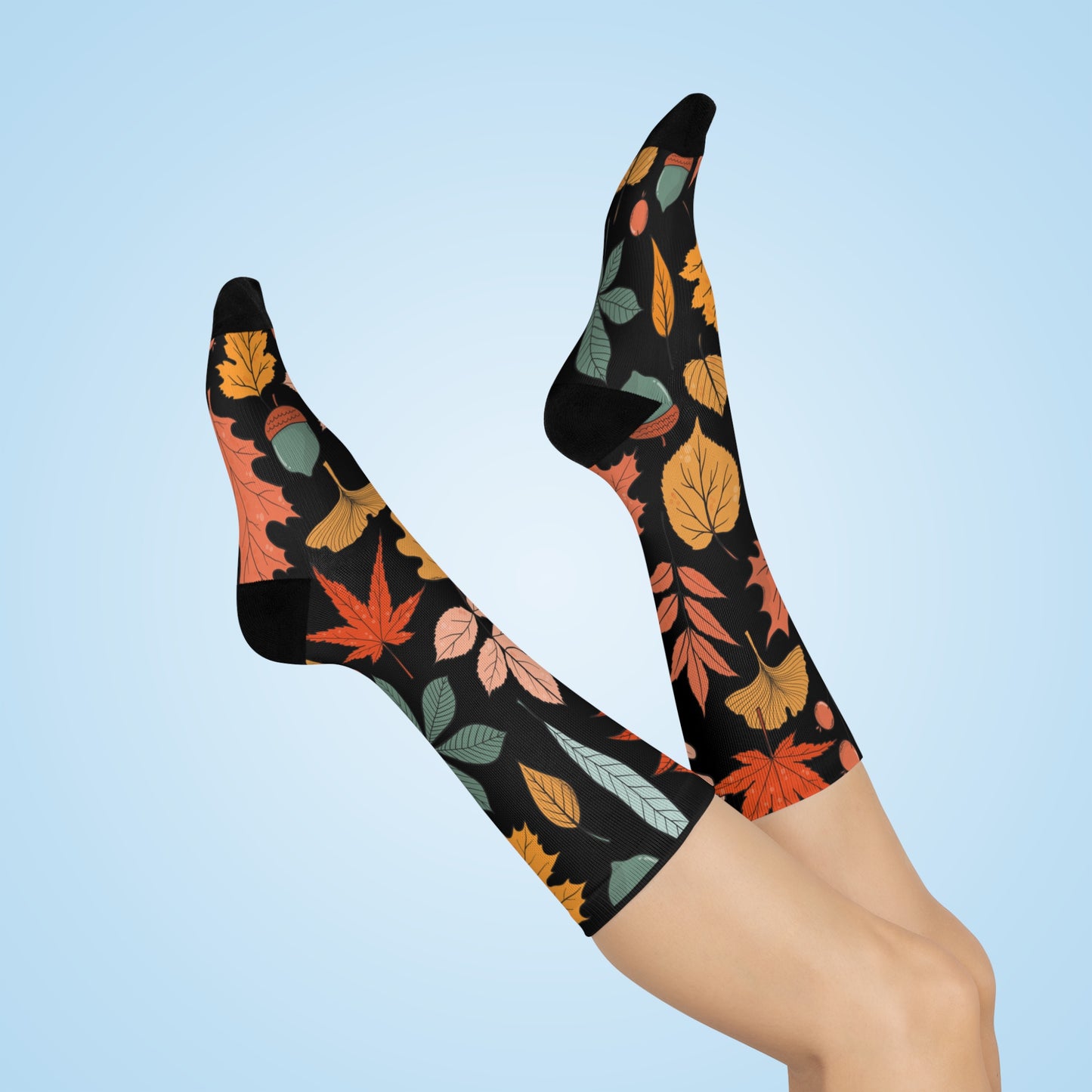 Fall Leaves Crew Socks