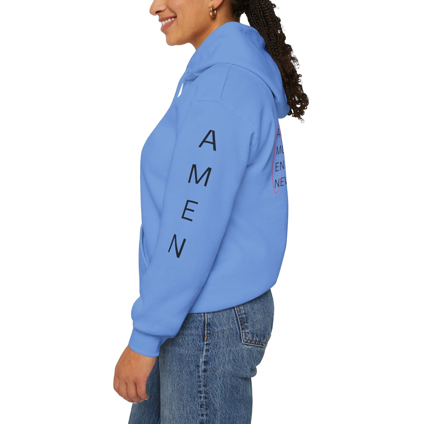 AMEN Unisex Hooded Sweatshirt - Religious Apparel, Pray Pullover, Religious Gift