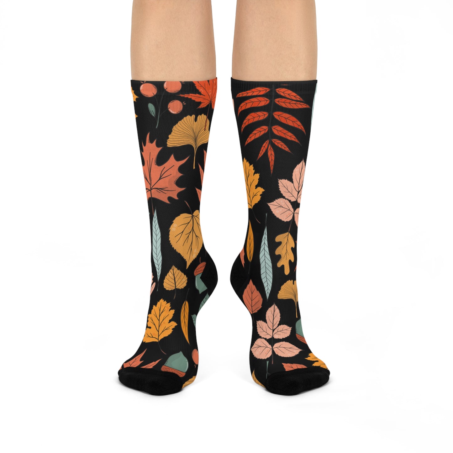 Fall Leaves Crew Socks