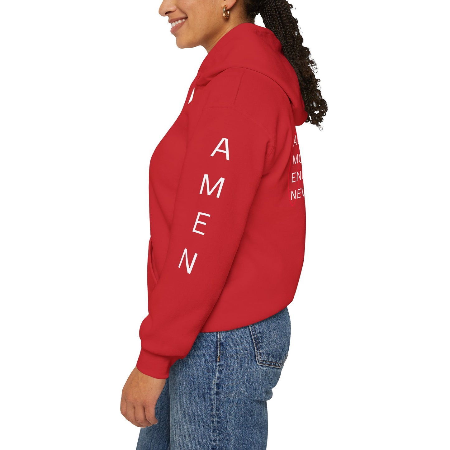 AMEN Unisex Hooded Sweatshirt - Religious Apparel, Pray Pullover, Religious Gift