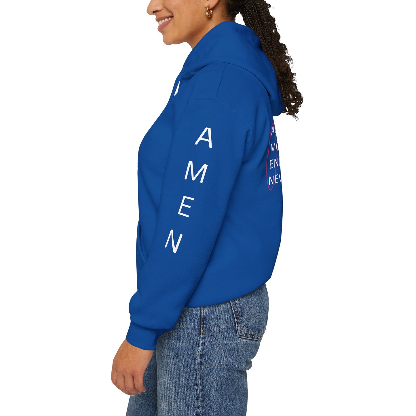 AMEN Unisex Hooded Sweatshirt - Religious Apparel, Pray Pullover, Religious Gift